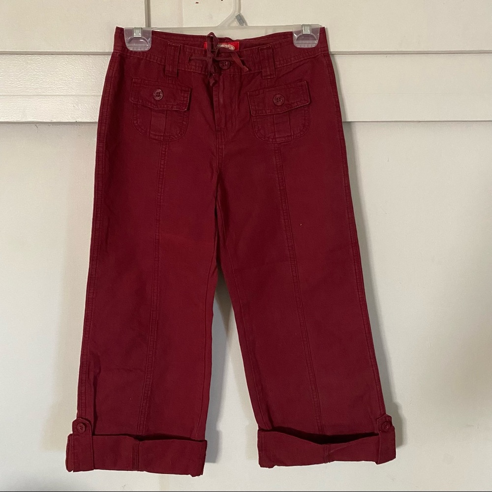 Burgundy Capris Pants
